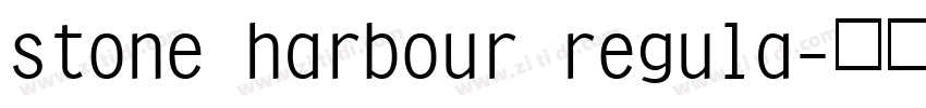 stone harbour regula字体转换